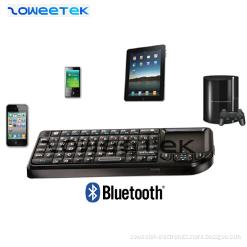 Mini Wireless Bluetooth PC Keyboard with Trackball & Backlit -ZW-51006BT(MWK02)
